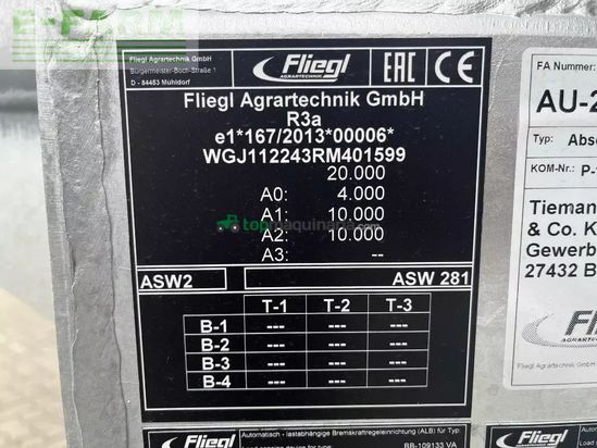 Remolqu agrícola - Fliegl - asw281
