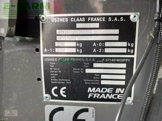 Empacadora gigant - Claas - rollant 520 rc neu