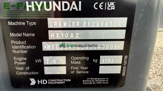 Excavadora -  - hx10az