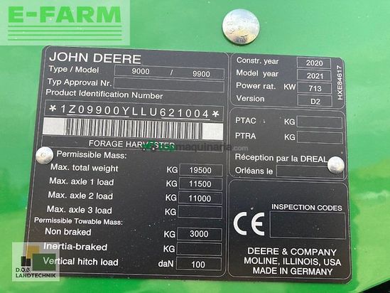 Cosechadora de Cereal - John Deere - 9900 i