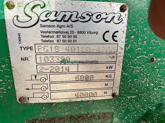 Cuba de purin - Samson - pg 18 (laufleistung ca. 115.000m3)