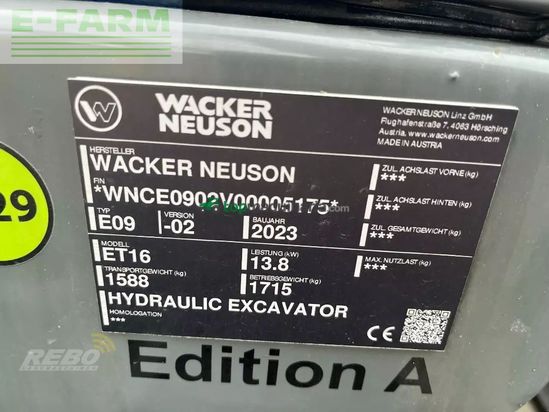 Excavadora - Wacker Neuson - et 16