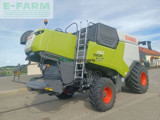 Cosechadora de Cereal - Claas - trion 750 montana + v 770