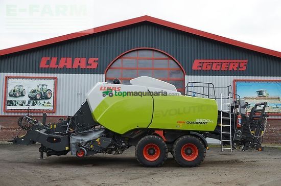 Empacadora gigant - Claas - quadrant 5300 evolution fc + vorbauhäcksler
