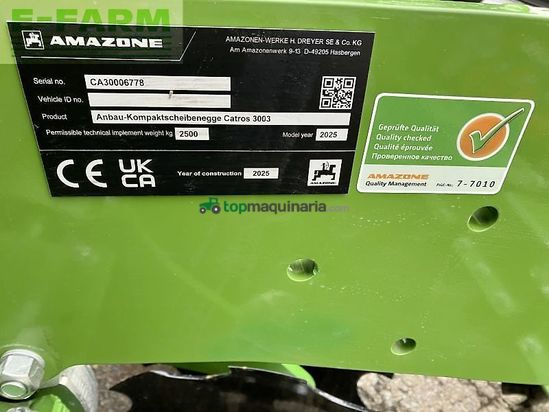 Grada de disco - Amazone - catros+ 3003 special