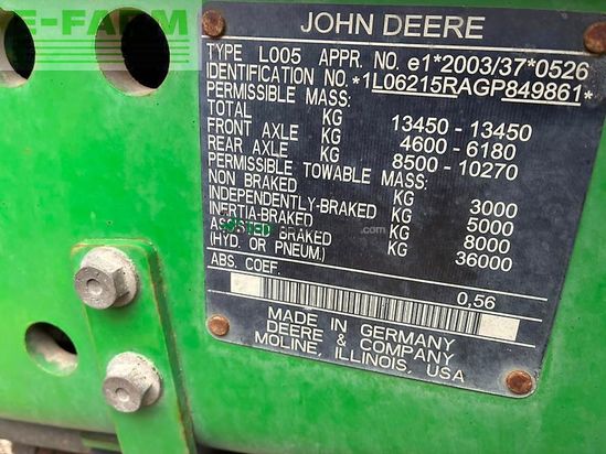 Tractor agrícola - John Deere - 6215r