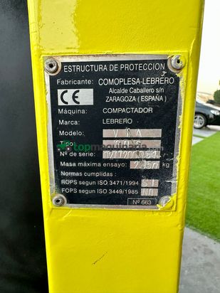 Rodillo Compactador  Lebrero Vta 202 