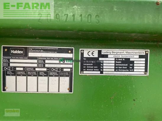 Remolqu agrícola - Bergmann - shuttle 780s