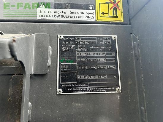 Cosechadora de Cereal - Claas - jaguar 950