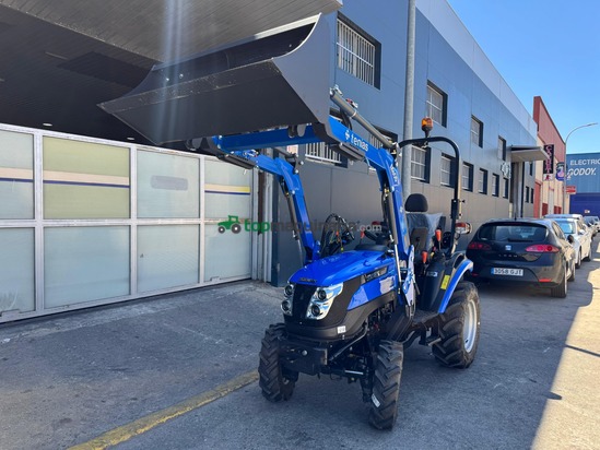 Tractor Solis 26XL con pala Tenias