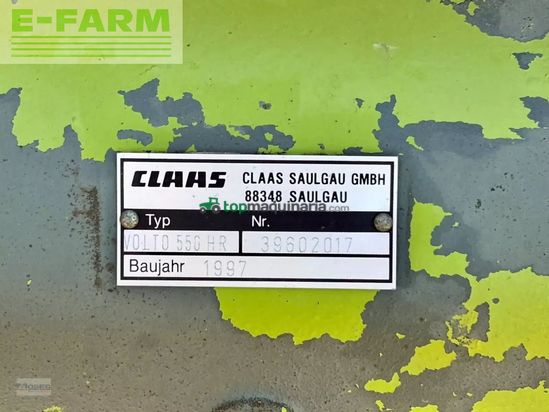 Henificador - Claas - volto 550 hr