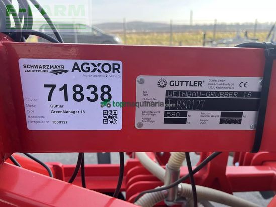 Cultivador -  - güttler greenmanager 18 grubber-walzen-striegel-