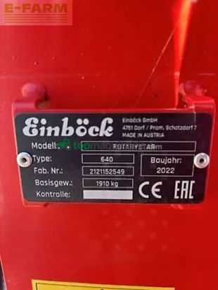 Combinado de siembra -  - houe rotative einbock rotarystar 640