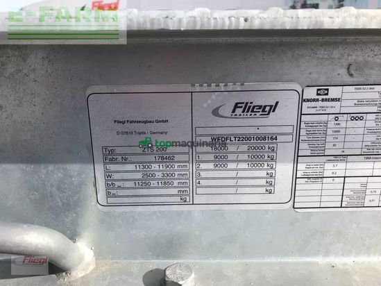 Remolqu agrícola - Fliegl - zts 200