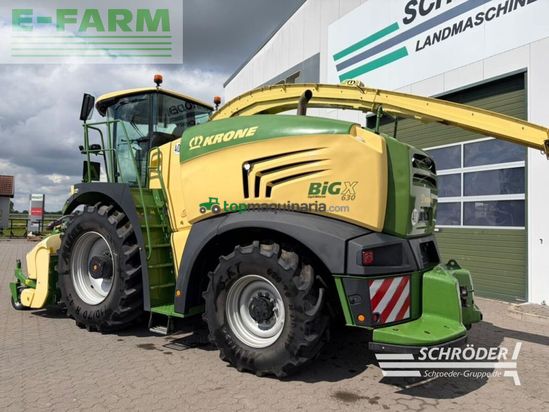 Cosechadora de Cereal - Krone - big x 630 + easyflow + xcollect 750-3