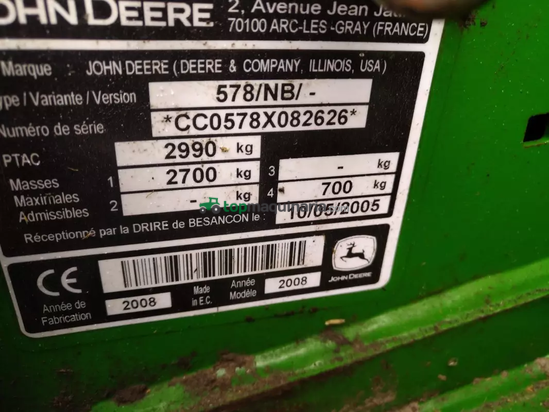 Empacadora encintadora - John Deere - 578 Premium