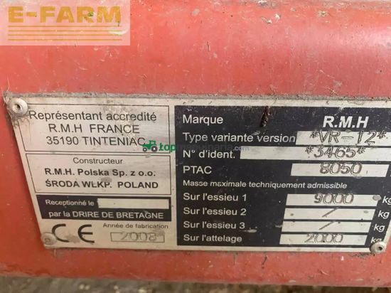 Remolqu esparcidor - Rmh - vr12