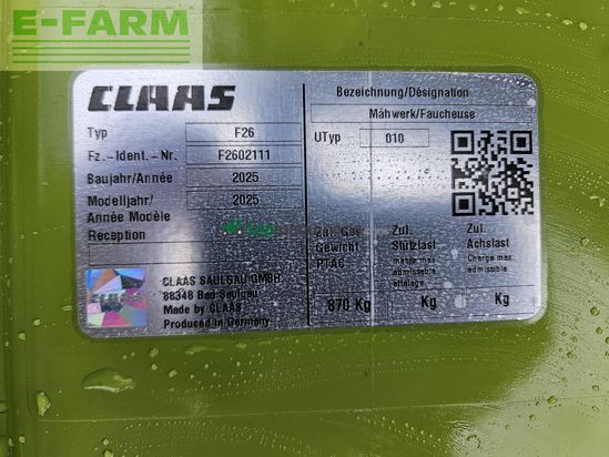 Cortacésped manual - Claas - disco 320
