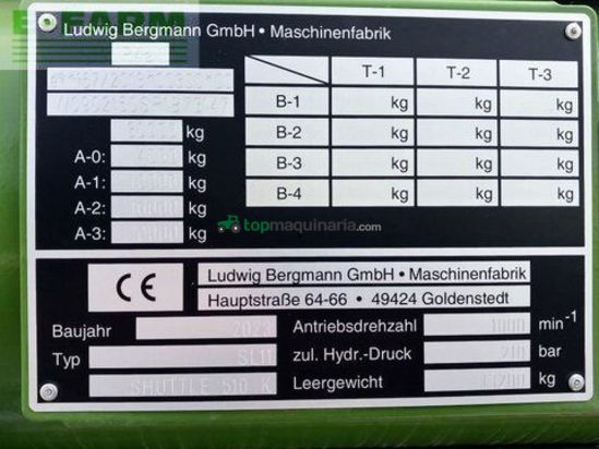 Cinta transportadora de forraje - Bergmann - shuttle 510 k