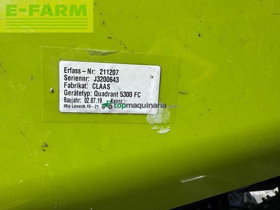 Empacadora gigant - Claas - quadrant 5300 fc super zustand !