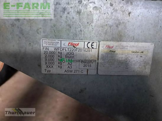 Cinta transportadora de forraje - Fliegl - asw 271 fox