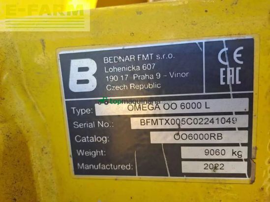 Sembradora -  - bednar omega oo 6000