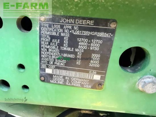 Tractor agrícola - John Deere - 6175 r