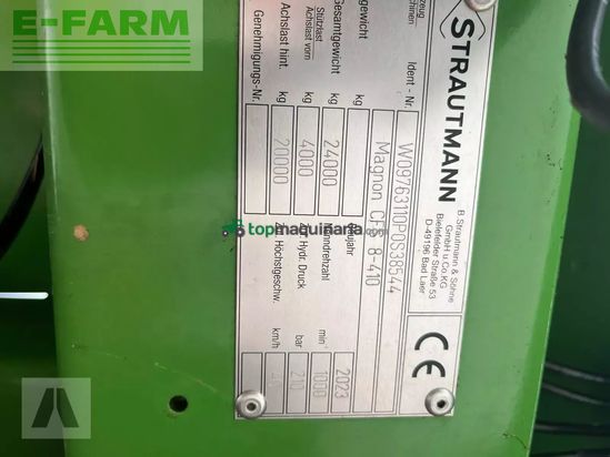 Remolqu agrícola - Strautmann - magnon cfs 8-410