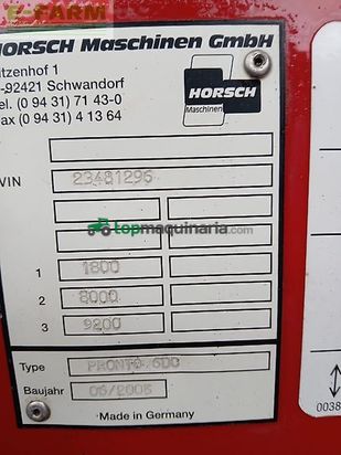 Sembradora - Horsch - pronto 6 dc