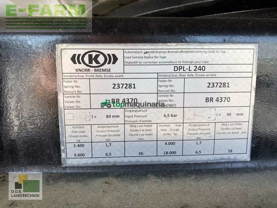 Remolqu agrícola - Demmler - dpl - l240