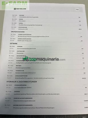 Tractor agrícola - New Holland - t6.180 ac