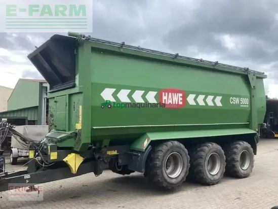 Cinta transportadora de forraje - Hawe - csw 5000 mit laderaumabdeckung
