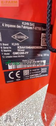 Cortacésped manual - Kuhn - gmd 285 - ff