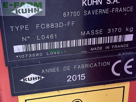 Cortacésped manual - Kuhn - USED 2015 FC883