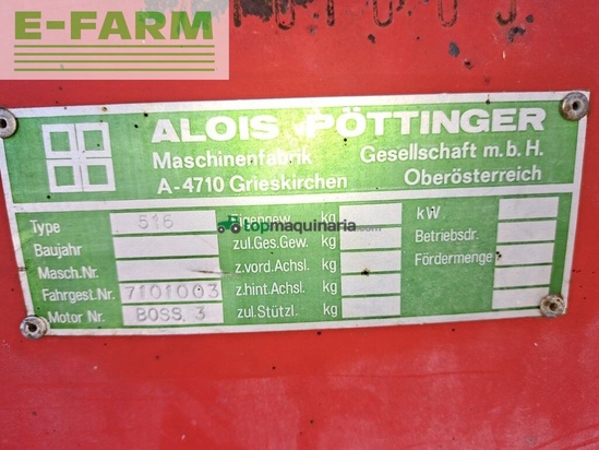 Cinta transportadora de forraje - Pöttinger - boss 3