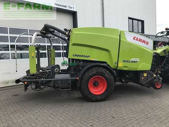 Empacadora gigant - Claas - rollant uniwrap 455