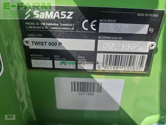 Rastrillo - Samasz - samasz twist 600 front