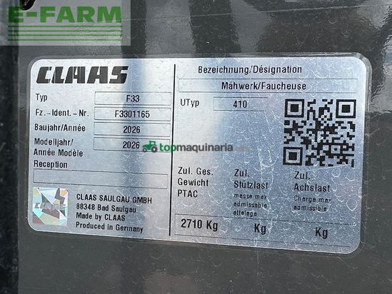 Cortacésped manual - Claas - disco 9300 c comfort