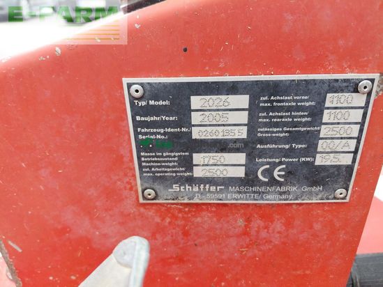 Minicargadora - Schaffer - schäffer 2026