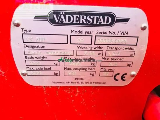 Cultivador - Väderstad - carrier cr 500