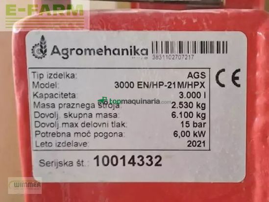 Atomizador - Agromehanika - ags 3000 en - gebrauchte feldspritze 21m