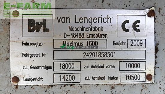 Remolqu esparcidor - BVL - maximus 1600