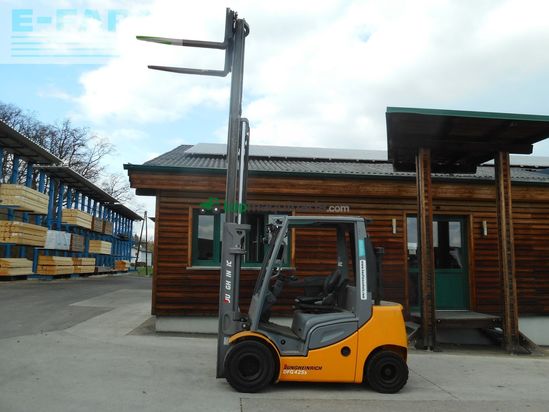 Elevadora - Jungheinrich - dfg425s triplex 4,4m + ss + 4. kreis