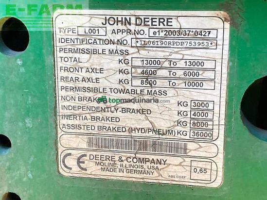 Tractor agrícola - John Deere - 6190r