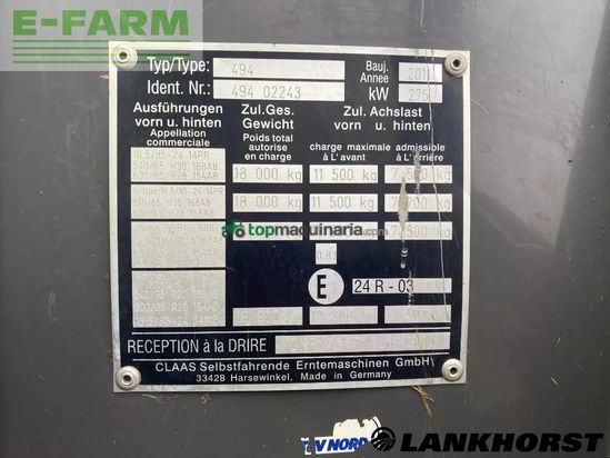 Cosechadora de Cereal - Claas - jaguar 970