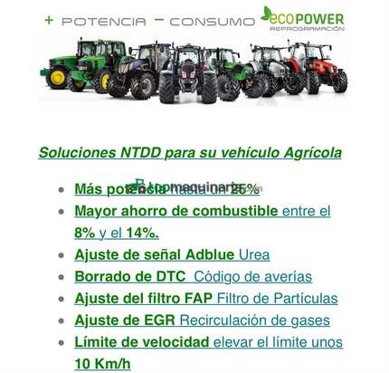 REPROGRAMACION TRACTORES Y COSECHADORAS
