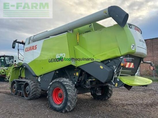 Cosechadora de Cereal - Claas - lexion 670 terra trac