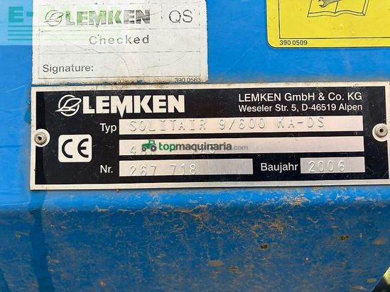 Sembradora - Lemken - solitair 9/600 ka-ds mit zirkon 9/600 ka