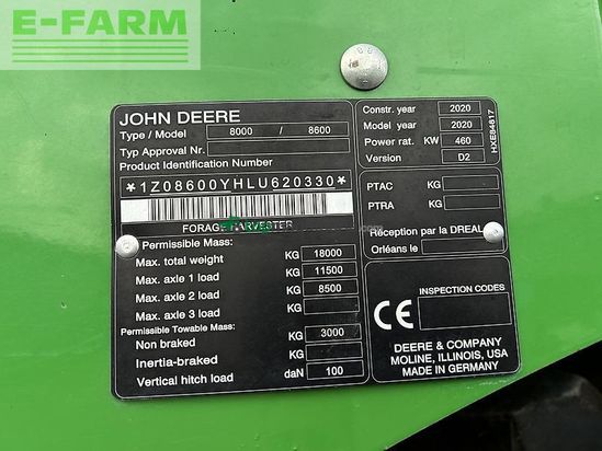 Cosechadora de Cereal - John Deere - 8600i