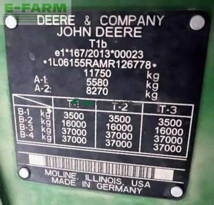 Tractor agrícola - John Deere - 6155r